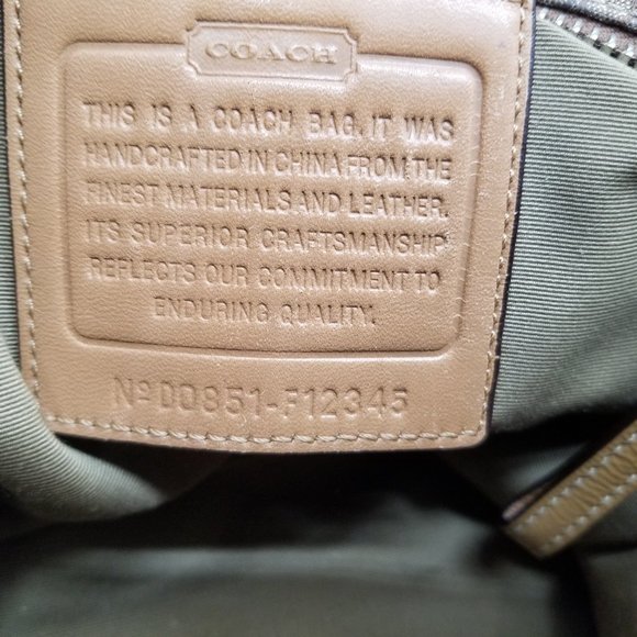 Coach Brown and Tan Jacquard Shoulder Bag - Picture 9 of 16